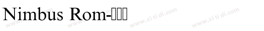 Nimbus Rom字体转换